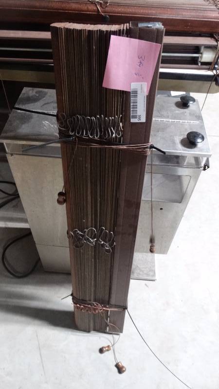 lot 395 image: Wood window blinds- 36 wide