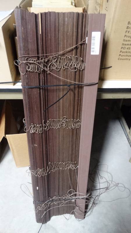 lot 397 image: Wood window blinds- 40 wide