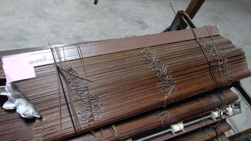 lot 399 image: Wood window blinds- 36 wide