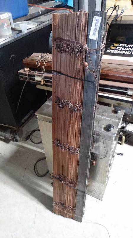 lot 433 image: Wood window blinds- 46 wide