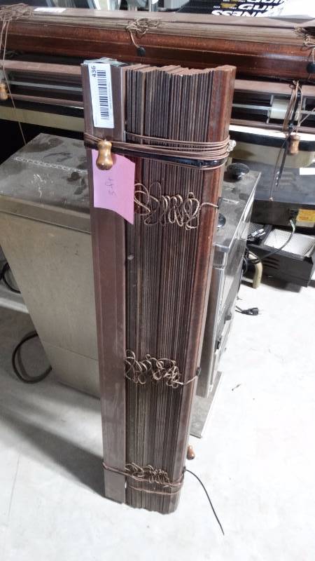 lot 436 image: Wood window blinds- 36 wide