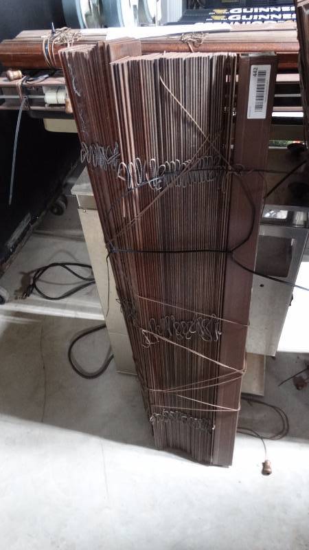 lot 442 image: Wood window blinds- 37 wide