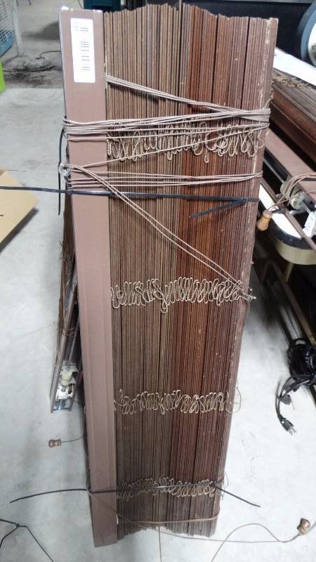 lot 443 image: Wood window blinds- 40 wide