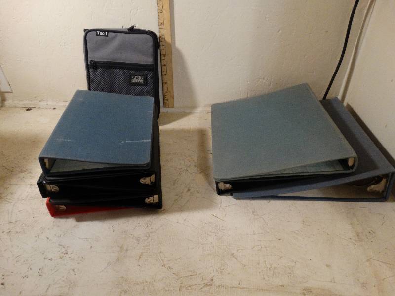 lot 198 image: 3 Ring binders assortment and clipboards asst.