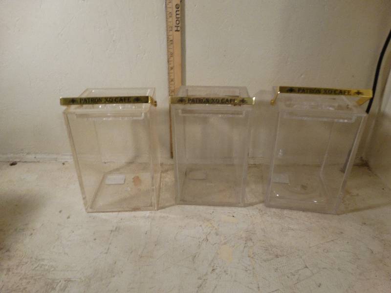 lot 202 image: Patron xo cafe liqour boxes.