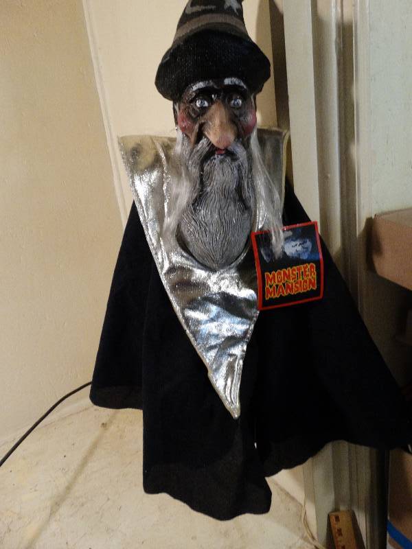 lot 225 image: Monster Mansion Wizard Hanging puppet.