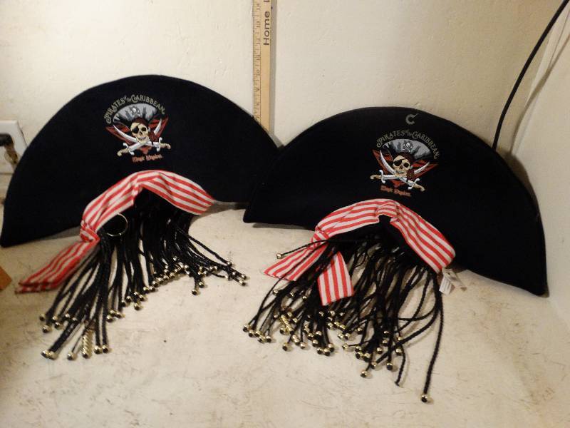 lot 235 image: 2-Prates of the caribbean hats.