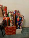 Lot of asst. wrapping paper. many new.