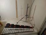 xylophone with stand, case and mallets.