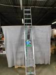 Werner D1224-2 225-Pound Duty Rating Aluminum Flat D-Rung Extension Ladder, 24-Foot