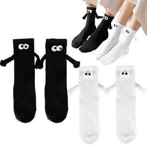 lot 20377 image: CUPBEN Magnetic Holding Hands Socks Funny Socks Gifts For Buddies valentines day gifts for Couple,boyfriend,Lovers