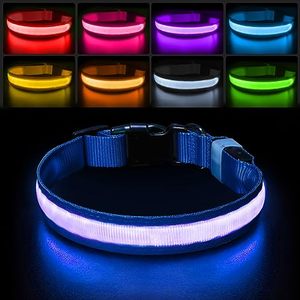 lot 20380 image: PcEoTllar Light up Dog Collar for Night Walking - LED Dog Collar Light Rechargeable Color Changing, Glow in The Dark Dog Collars Waterproof Glowing Dog Collars for Large Small Medium Dogs
