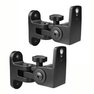 lot 20393 image: BS-218pro Universal Speaker Wall Mount for Small Speakers ,Vertical 120°, Horizontal 180°Adjustment,Hold up to 30lbs,Compatible with Bose, JBL, KEF, Klipsch, Sony & Others(2 Packs Black)