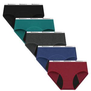 lot 20395 image: Nalwort Womens Period Underwear Menstrual Period Panties Postpartum Cotton Panties 5 Pack (as1, alpha, x_l, regular, regular, Color-01)