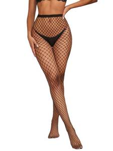 lot 20396 image: MakeMeChic Womens Heart Sheer Mesh High Waist Tight A Black one-size