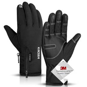 lot 20397 image: krosa -10 Winter Gloves Men Women, 10 Touchscreen Fingers Snow Ski Gloves, Waterproof Cold Weather Gloves
