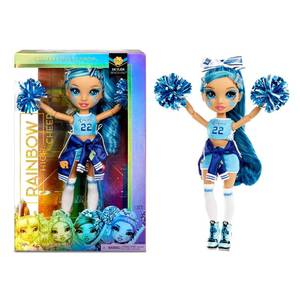 lot 20412 image: Rainbow High Cheer Skyler Bradshaw � Blue Cheerleader Fashion Doll with Pom Poms and Doll Accessories, Great for Kids 6-12 Years Old