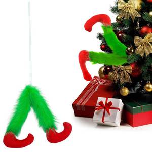 lot 20415 image: Aqratesez Christmas Grrinch Legs Green Furry Elf Legs Hanging Decoration Plush Christmas Monster with Sturdy Tree Branches for Holiday Decor, Festive Gift,Home Accent(1Pcs)
