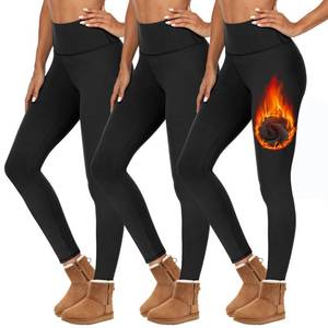 lot 20467 image: Syrinx Fleece Lined Leggings Women-High Waisted Tummy Control Thermal Warm Winter Yoga Pants for Workout Running M
