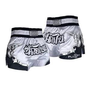 lot 20469 image: FLUORY Muay Thai Fight Shorts,MMA Shorts Clothing Training Cage Fighting Grappling Martial Arts Kickboxing Shorts Clothing S