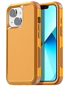 lot 20474 image: AICase for iPhone 13iPhone 14 Case,Heavy Duty 3-Layer Rugged Pocket-Friendly Phone Case,Durable Military Grade Protection ShockproofDrop ProofDust-Proof Protective Cover(Yellow)