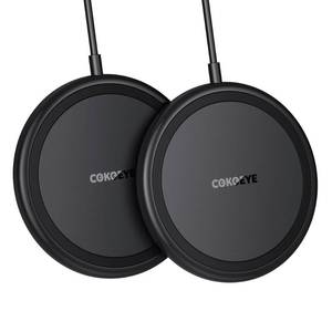 lot 20502 image: Wireless Charger, 15W Max Fast Wireless Charging Pad 2-Pack Compatible with iPhone 1313 Pro13 Mini13 ProMax12SE11Samsung Galaxy S21S20Note 10Edge Note 20UltraS10, AirPods Pro� (Purple)