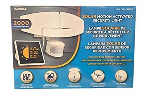 lot 20912 image: Costco Sunforce 2000 Lumen LED Motion Activated Solar Security Light