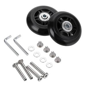 lot 20916 image: OwnMy 70mm x 24mm Luggage Suitcase Replacement Wheels, Rubber Swivel Caster Wheels Bearings Repair Kits, A Set of 2