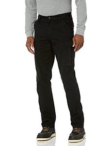 lot 20923 image: Carhartt Mens Rugged Flex Relaxed Fit Canvas Cargo Work Pant, Black, 34 x 30