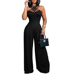 lot 20925 image: Molilove Womens 2 Piece Outfits Sexy Sleeveless Jumpsuit Two Piece Pants Set Women 2 Piece Outfit Womens Two Piece Outfits