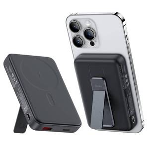 lot 20929 image: BENKS Magnetic Power Bank, 10000mAh Foldable Kickstand Wireless Portable Charger, for MagSafe Baterry Pack with Two-Way 20W USB-C Port for iPhone 15 Pro Max15 Pro15 Plus15, iPhone 141312 Series