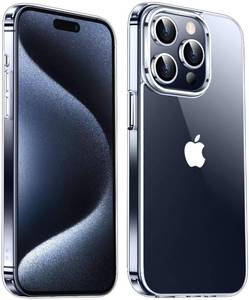 lot 20939 image: Temdan Designed for iPhone 15 Pro Max Case Clear, Non-Yellowing Military-Grade Drop Protection Slim Thin Shockproof Protective Cover Phone Case for iPhone 15 Pro Max Case