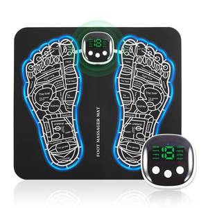 lot 20953 image: EMS Foot Massager Mat -Foot Massager Pad for Pain Plantar Relief, Muscle Relaxation, Foldable Legs & Feet Massager Pad with 8 Modes, 19 Levels