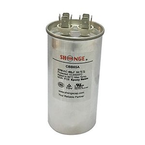 lot 20966 image: Motor Run Capacitor 40mfd 370V VAC Volt 40uf Round