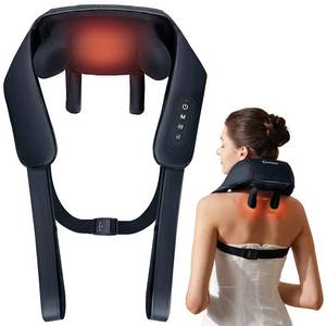 lot 20976 image: KNQZE Neck Massager with Heat, Cordless Deep Tissue 4D Expert Kneading Massager, Shiatsu Neck and Shoulder Massage Pillow for Neck, Traps, Back and Leg Pain Relief, Gifts for Men Women Mom Dad