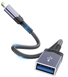 lot 20985 image: Woodford Design Lightning to USB Camera OTG Adapter for iPhone iPad,MFi Certified Cable Adapter Converter Supports USB Flash Drive,Gamepad,Hubs,Mouse,Keyboard,U Disk