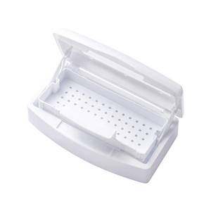 lot 21012 image: SULLMAR Nail Tool Sterilizers Nail Soaking Tray Box Cleaner Pot for Eyelash Scissors Tweezers Nail Art Tools Manicure Lash Soaking Tray Clean Box
