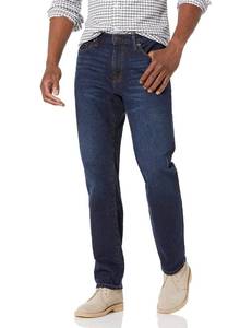 lot 21025 image: Amazon Essentials Mens Straight-Fit Jean, Indigo Wash, 34W x 30L