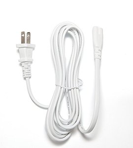 lot 21028 image: OMNIHIL 10 Feet White AC Power Cord Compatible with Sonos Connect AMP Digital Media Streamer (White)