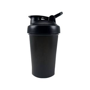 lot 21057 image: D.Y.A 12 Ounce Round Polypropylene Stainless Steel Protein Shaker Bottle