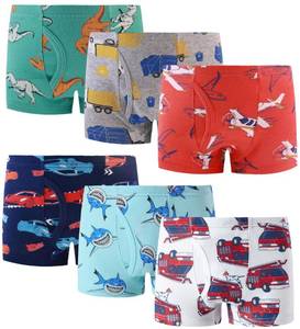 lot 21697 image: Finihen Boys Boxer Underwear Toddler Boys Briefs Cotton Truck Space Underwear Children Undies Size 6 Multicoloured