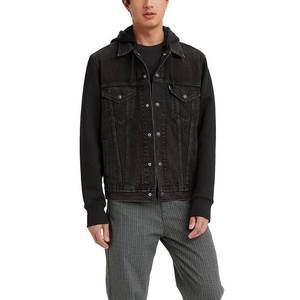 lot 21699 image: Levis Mens Hybrid Hoodie Trucker Jacket, Built to Last, Large