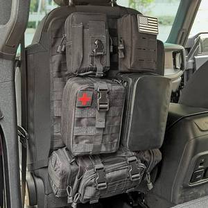 lot 21707 image: Z8 Tactical Seat Back Organizer, Universal Car Seat Back Cover with 5 Mole Bags in Different Sizes, Universal Fits All Vehicles�