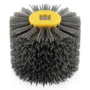 lot 21737 image: ZORUNNA 4.7 x 4 Abrasive Nylon Polishing Wheel for Burnishing Tool, Durable Burnishing Polishing Brush for Wooden Furniture Floor Striping Drawing(240 Grit)