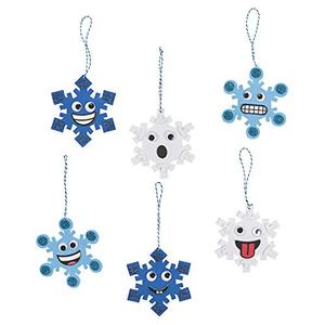 lot 21756 image: Goofy Snowflake Ornament Craft Kit -24 - Crafts for Kids and Fun Home Activities