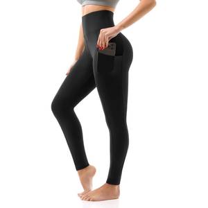 lot 21760 image: SINOPHANT High Waisted Leggings for Women - Full Length & Capri Buttery Soft Yoga Pants for Workout Athletic(Pockets Black,XXL)