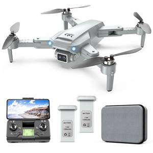 lot 4193 image: ScharkSpark GPS Drone with Camera for Adults 4K, Drone with Brushless Motor, Auto Return, Circle Fly, Waypoint Fly, Follow me, 50 Mins Long Flight for Beginner, Gifts for AdultsKids with 2 Batteries