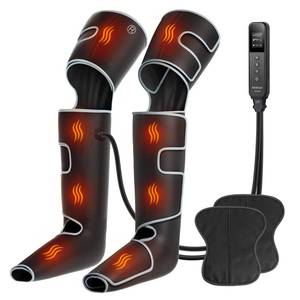 lot 4194 image: CINCOM Leg Massager with Heat, Air Compression Leg Massager for Circulation, Full Leg Massager with 3 Heats 3 Modes 3 Intensities Sequential Compression Device Fathers Mothers Day Gifts