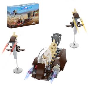 lot 20558 image: Battle Building Blocks Set Includes Transporter and STAP Army Figures, Gifts for Kids and Adults Fans (189 Pieces)