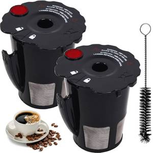 lot 20561 image: BlueStars (2024 Update) Universal Fit 2 PACKS 119367 Reusable Coffee Keurig Filter Replacement Part - Reusable K Cups for Keurig K-cup 2.0 Series Keurig Reusable Coffee Pods
